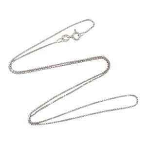 Vintage Italy Sterling Silver 925 Box Chain Necklace 18.5”